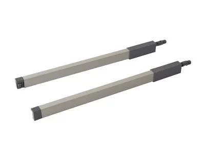 Рейлинги Firmax длина 500 мм, квадратные верхние для ящика Newline, серые