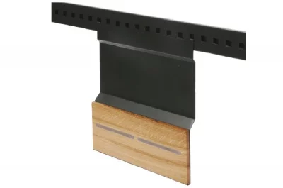 Держатель для ножей с 2-мя магнитами, 280х33х320мм, отделка черный бархат (матовый)