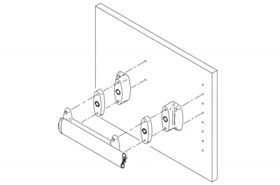 Комплект дополнительных расширителей 2 шт.+крепеж (для выдвижных элементов)