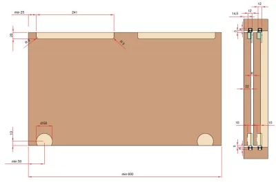 Комплект фурнитуры для 1 фасада до 20 кг (глухой/вкладной) с доводчиками Комплект фурнитуры для 1 фасада до 20 кг (глухой/вкладной) с доводчиками
