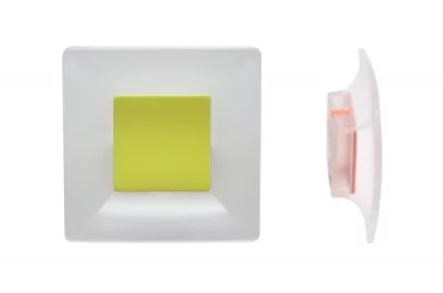 Ручка-кнопка 32мм, отделка транспарент матовый + оливковый