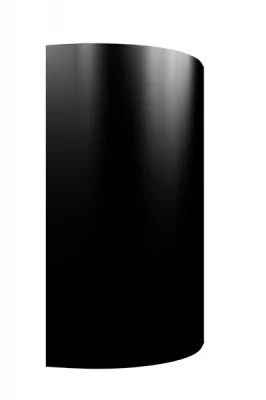 Фасад радиусный выпуклый ALV0003 K32 R240 H896 черный (Negro) глянец