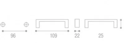 Giusti: Ручка металлическая классическая - WMN.695.096.00M5