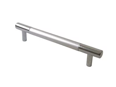 Ручка рейлинг Mico хром/алюминий 160