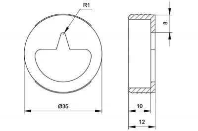 Навеска для настенных панелей, без регулировки, отделка серебро