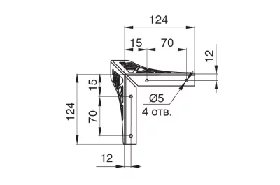Ножка декоративная Париж, h.150, отделка золото (перламутр)