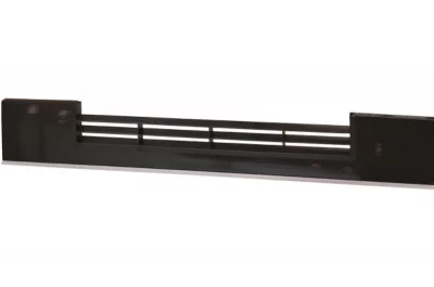 0330 Решётка вентиляционная для цоколя ПВХ H.100, L=600, черный глянец NEW