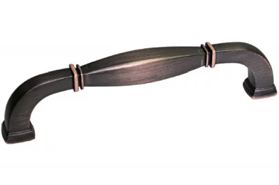 Ручка-скоба 152мм, отделка шлифованная медь
