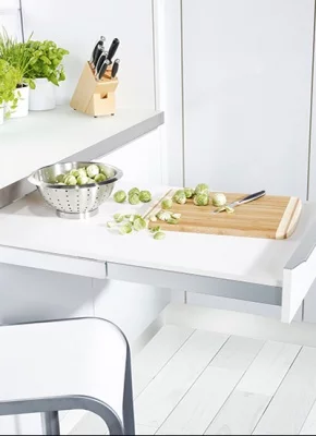 Kessebohmer: Столик выдвижной телескопический для тумб шириной от 450-900 мм