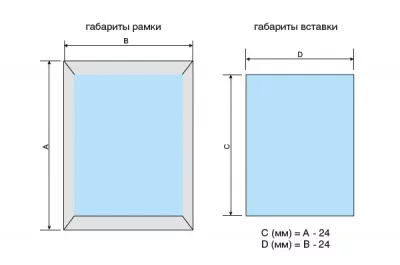 Профиль рамочный 50х21, L=4000мм, отделка алюминий анодированный Профиль рамочный 50х21, L=4000мм, отделка алюминий анодированный