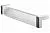 Ручка-скоба 160мм, отделка хром матовый + транспарент прозрачный