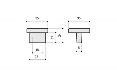 Ручка-кнопка, отделка бронза античная
