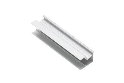 GTV: Алюминиевый профиль GLAX MINI торцевой, двухсторонний, цвет серебро, для ДСП 19мм (цена за 3 метра): PA-GLAXMNBDW3M19-AL