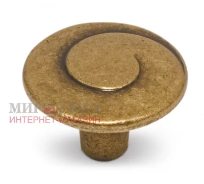 Ручка-кнопка D30мм бронза состаренная: WPO.602.030.00D1