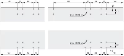 Hettich: 9162438: Сверлильный кондуктор TopLine XL