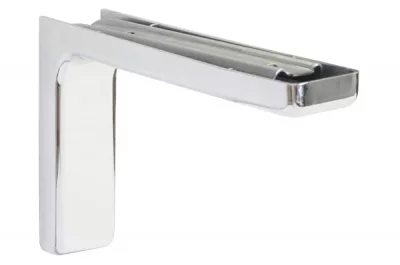 Менсолодержатель Leonardo 18, отделка хром глянец, комплект 2 штуки