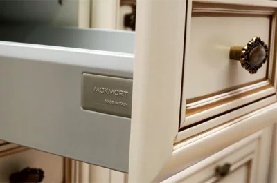 Заглушка для ящика TEN с логотипом MAKMART, отделка серая