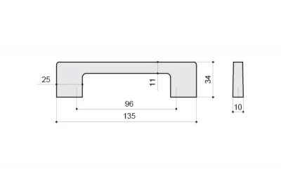Ручка-скоба 96мм, отделка хром глянец + горный хрусталь Ручка-скоба 96мм, отделка хром глянец + горный хрусталь