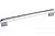 Ручка-скоба 192мм, отделка хром глянец + белый