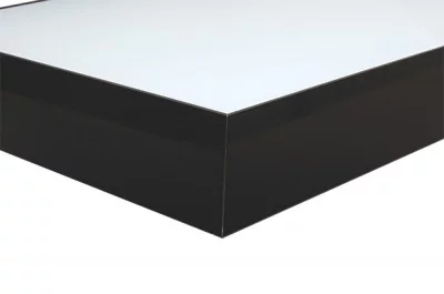 Полка-светильник Just-50, 900х250 мм, 22W (6400 K) черный глянец + стекло