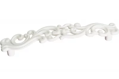 Ручка-скоба 128мм, отделка белый глянцевый