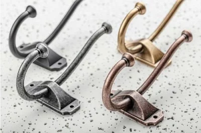 GTV: Крючок мебельный CRAFT, античное серебро: WZ-CRAFT-07