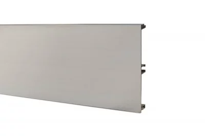 Цоколь алюминиевый H.150, L=4000, сталь нержавеющая полированная