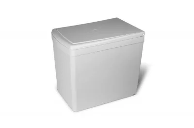 Ведро для мусора (16л), пластик светло-серый