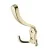 GTV: Мебельный крючок K-24 A0, золото WZ-A0-K24-03 GTV: Мебельный крючок K-24 A0, золото WZ-A0-K24-03