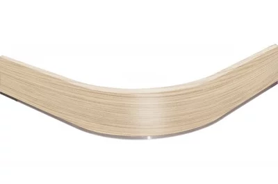 1713 NEW Закругление для цоколя ПВХ Н.100, белёный дуб Кортина