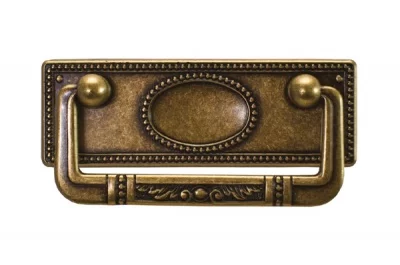 Ручка-скоба 64мм, отделка бронза "Флоренция"