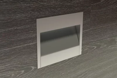 Ручка-скоба врезная, отделка сталь нержавеющая