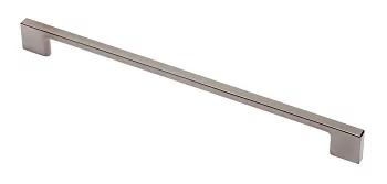 Ручка мебельная UZ 819 C=256, хром черный GTV UZ-819256-12