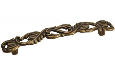 Ручка-скоба 128мм, отделка бронза античная "Флоренция"