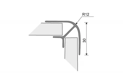 161 Угол 90&quot; Н.150 алюминий