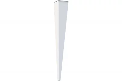 Нога для стола Милан, h.720, отделка белый бархат (матовый)