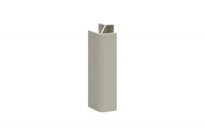 Угол 135" H.100 для цоколя алюминиевого, сталь нержавеющая полированная