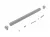 Ребро жесткости 235 мм, крепление профиль/стена CAFIM (комплект: труба + крепление), серебро