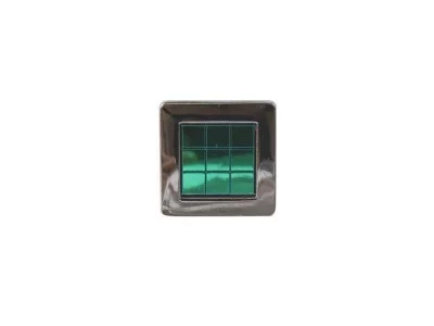 Ручка кнопка со вставкой Mico 6064, 11 хамелеон сине-зеленый