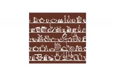 Стеновая панель Мокко, 600х540х6мм, стекло