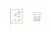 Клип-ответная планка Н0 под запрессовку d.10мм, крестообразная, с 3-мя отверстиями