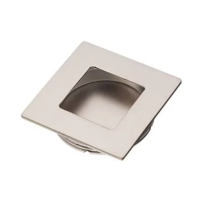 GTV: Ручка мебельная врезная квадратная UZ B226, сатин UZ-00B226-02