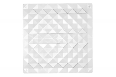 Комплект декоративных панелей PIRAMIDE 254х254мм (6 штук), отделка транспарент