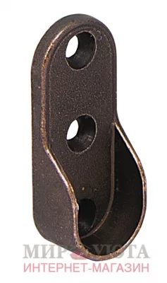 Штангодержатель для овальной штанги, бронза: RT03ZBR