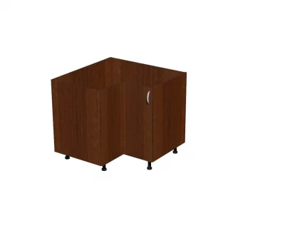 Корпус напольного шкафа, угловой, с 1 полкой (2 двери) 900*560*720