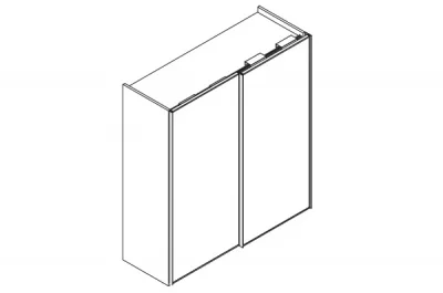 Комплект фурнитуры Domino-S для 2-х дверей (22-28 мм) Комплект фурнитуры Domino-S для 2-х дверей (22-28 мм)