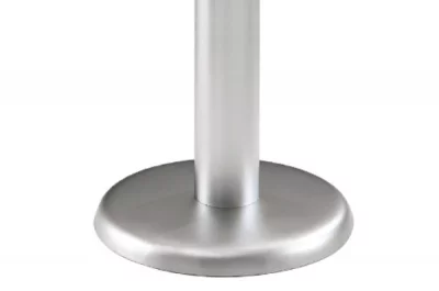 814 Нога d.80, Н720-920 телескопическая с подпятником, хром глянец