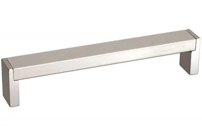 Держатель ручки торцевой с пластиковым фиксатором, отделка сталь нержавеющая