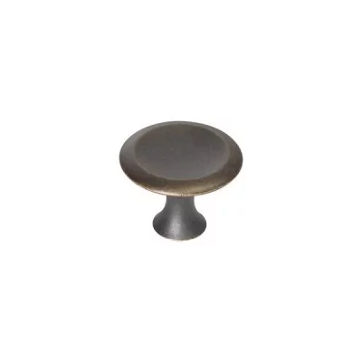 Ручка-кнопка, отделка бронза античная темная