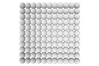 Комплект декоративных панелей TIMESQUARE 254х254мм (6 штук), отделка транспарент